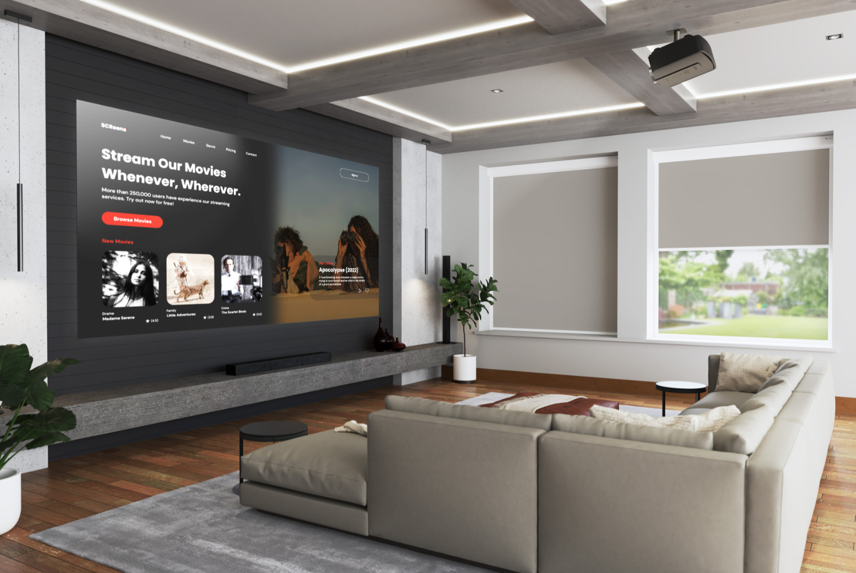 Bosa Taupe Blackout Cassette Blind