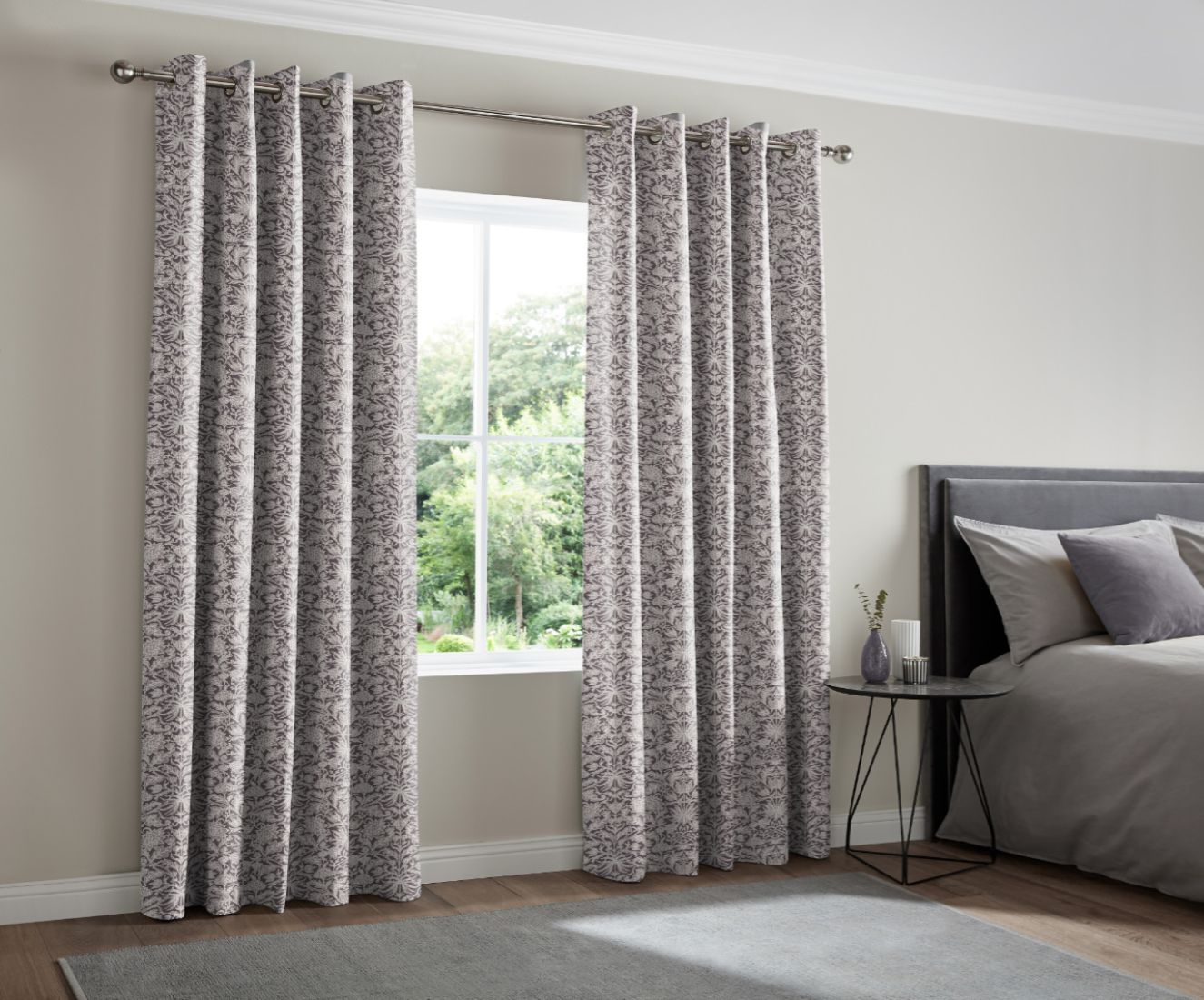 Monroe Plum Curtain | DotcomBlinds